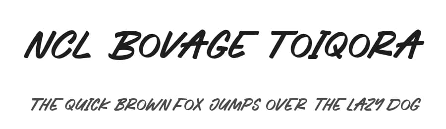 NCL Bovage Toiqora by Enxyclo Studio — Script Handwritten Font