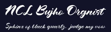 NCL Bujho Orgnist by Enxyclo Studio — Script Handwritten Font — thumbnail 2