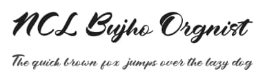 NCL Bujho Orgnist by Enxyclo Studio — Script Handwritten Font — thumbnail 1
