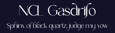 NCL Gasdrifo by Enxyclo Studio — Sans Serif Font — thumbnail 2
