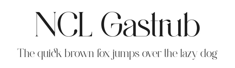 NCL Gastrub by Enxyclo Studio — Serif Font