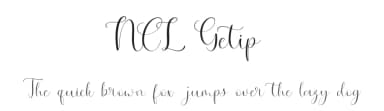 NCL Getip by Enxyclo Studio — Script Handwritten Font — thumbnail 1