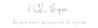 NCL Gispon by Enxyclo Studio — Script Handwritten Font — thumbnail 1