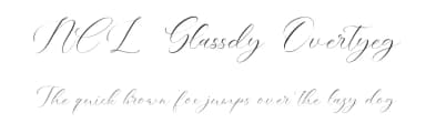 NCL Glassdy Overtyeg by Enxyclo Studio — Script Handwritten Font — thumbnail 1