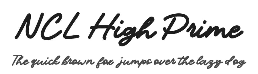 NCL High Prime by Enxyclo Studio — Script Handwritten Font