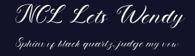 NCL Lets Wendy by Enxyclo Studio — Script Handwritten Font — thumbnail 2