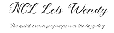 NCL Lets Wendy by Enxyclo Studio — Script Handwritten Font — thumbnail 1