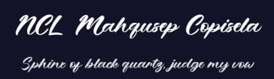 NCL Mahqusep Copisela by Enxyclo Studio — Script Handwritten Font — thumbnail 2