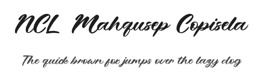 NCL Mahqusep Copisela by Enxyclo Studio — Script Handwritten Font