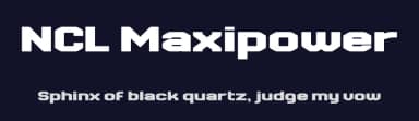 NCL Maxipower by Enxyclo Studio — Sans Serif Font — thumbnail 2