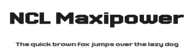 NCL Maxipower by Enxyclo Studio — Sans Serif Font — thumbnail 1