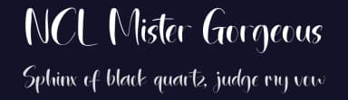 NCL Mister Gorgeous by Enxyclo Studio — Script Handwritten Font — thumbnail 2