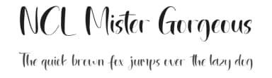 NCL Mister Gorgeous by Enxyclo Studio — Script Handwritten Font — thumbnail 1