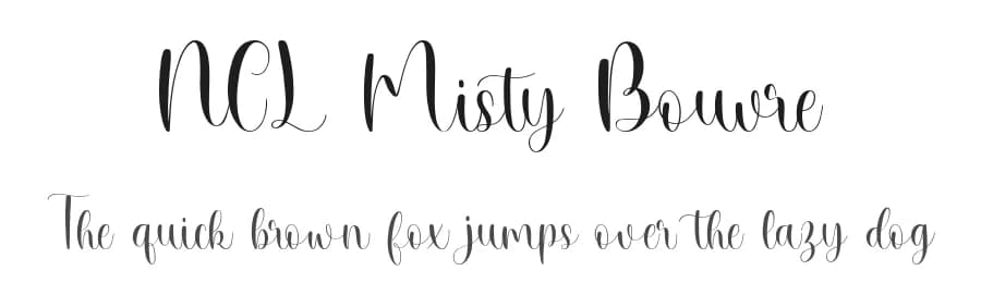 NCL Misty Bouvre by Enxyclo Studio — Script Handwritten Font