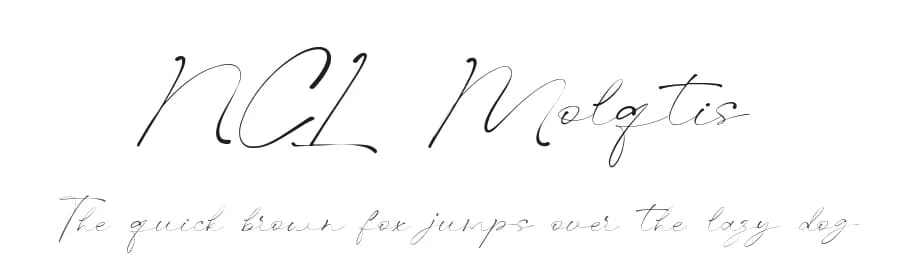 NCL Molqtis by Enxyclo Studio — Script Handwritten Font