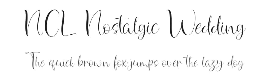 NCL Nostalgic Wedding by Enxyclo Studio — Script Handwritten Font