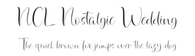 NCL Nostalgic Wedding by Enxyclo Studio — Script Handwritten Font — thumbnail 1