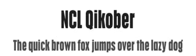 NCL Qikober by Enxyclo Studio — Sans Serif Font — thumbnail 1