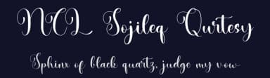 NCL Sojileq Qurtesy by Enxyclo Studio — Script Handwritten Font — thumbnail 2