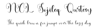 NCL Sojileq Qurtesy by Enxyclo Studio — Script Handwritten Font — thumbnail 1