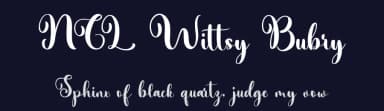 NCL Wittsy Bubry by Enxyclo Studio — Script Handwritten Font — thumbnail 2