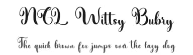 NCL Wittsy Bubry by Enxyclo Studio — Script Handwritten Font — thumbnail 1
