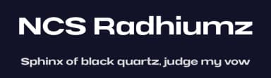 NCS Radhiumz by Namara Creative — Sans Serif Font — thumbnail 2