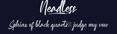 Neadless by VinType — Script Handwritten Font — thumbnail 2