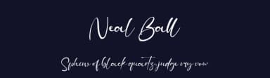 Neal Ball by Kong Font — Script Handwritten Font — thumbnail 2