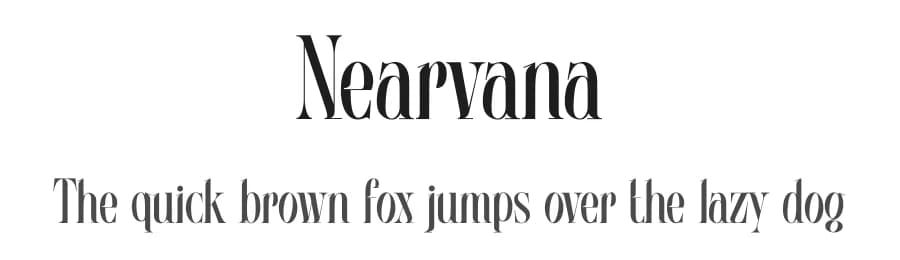 Nearvana by Ikiiko Type — Serif Font