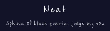 Neat by Anna White — Script Handwritten Font — thumbnail 2