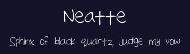 Neatte by K D — Script Handwritten Font — thumbnail 2
