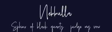 Nebbulla by Ahmad Khaidir — Script Handwritten Font — thumbnail 2