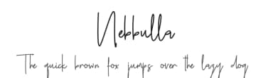 Nebbulla by Ahmad Khaidir — Script Handwritten Font — thumbnail 1