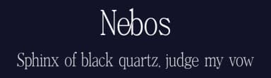 Nebos by Font Kingdom — Serif Font — thumbnail 2