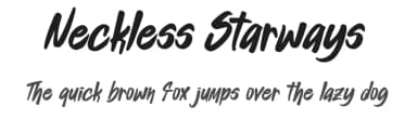 Neckless Starways by Ronny Studio — Script Handwritten Font — thumbnail 1