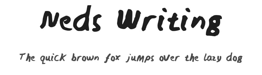 Neds Writing by Emily Underworld — Script Handwritten Font — preview 1