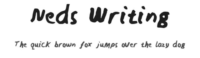 Neds Writing by Emily Underworld — Script Handwritten Font