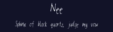 Nee by Nee — Script Handwritten Font — thumbnail 2