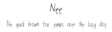 Nee by Nee — Script Handwritten Font — thumbnail 1