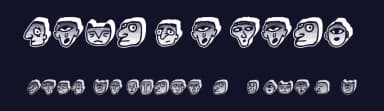 Negative Heads by Vladimir Nikolic — Dingbats Font — thumbnail 2