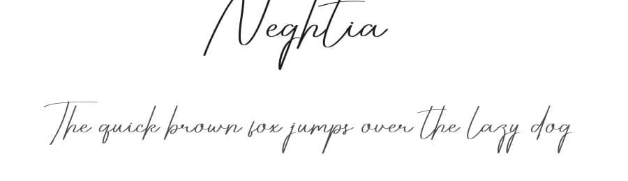 Neghtia by Scratchones — Script Handwritten Font