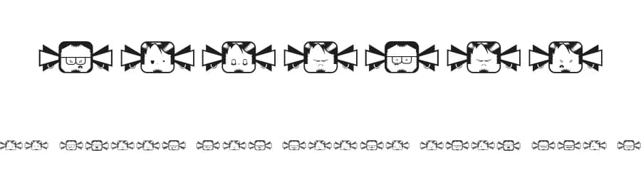 Negobom by coletivo NEGOBOM — Dingbats Font — preview 1