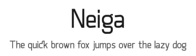 Neiga by Christian Pannicke — Sans Serif Font — thumbnail 1