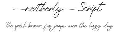 Neitherly Script by Calligraphy Fonts — Script Handwritten Font — thumbnail 1