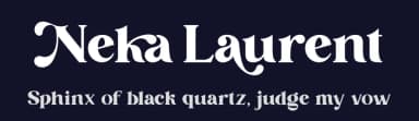 Neka Laurent by Riyadh Rahman — Serif Font — thumbnail 2