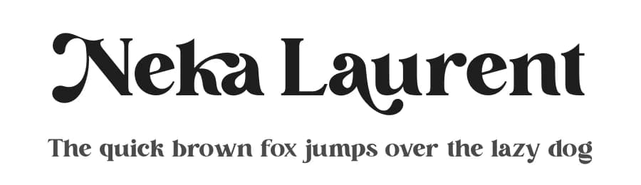 Neka Laurent by Riyadh Rahman — Serif Font