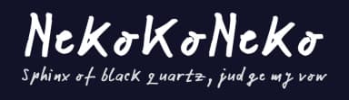 NekoKoNeko by Nenad Katic — Script Handwritten Font — thumbnail 2