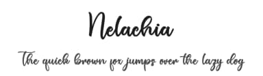 Nelachia by Ditoollis Project — Script Handwritten Font — thumbnail 1