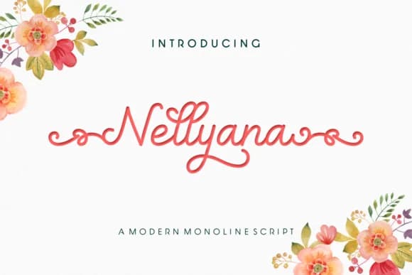 Nellyana Script Font by ARToni — Script Handwritten Font
